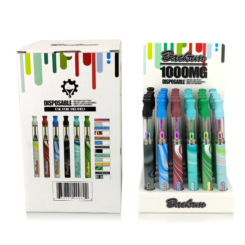 

1ml Disposable Vape Pen 320mAh Rechargeable Battery Ceramic Coil Atomizer For Thick Oil Electronic Cigarette