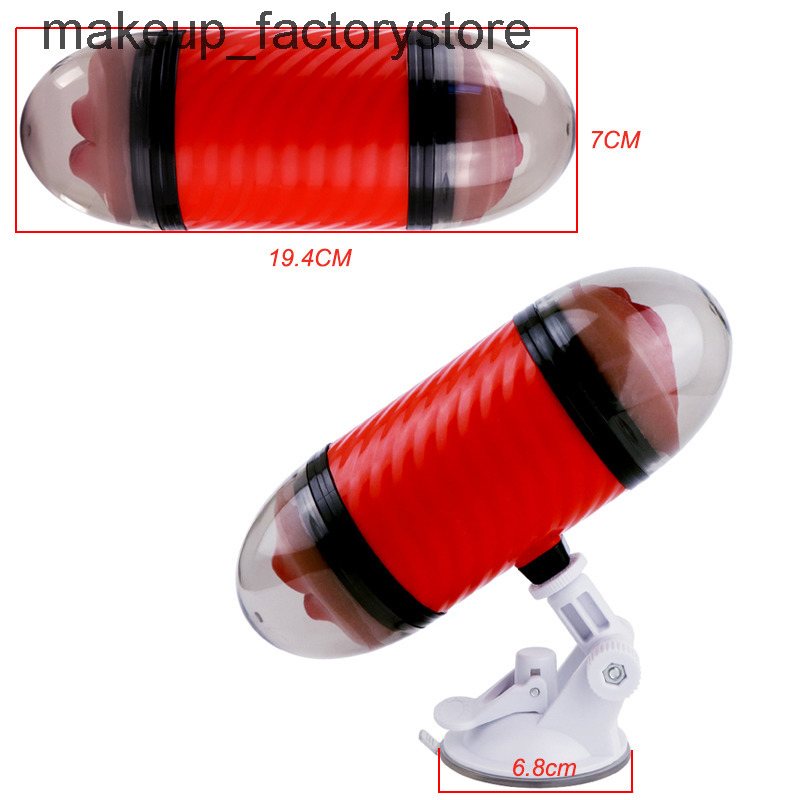 Sex Toys Massager Vibrator Massage Dual Channel Mouth Vagina Masturbation Cup Real Pussy Blowjob Male Mastrubators sex toys for Man Oral Sucking-image-845669228