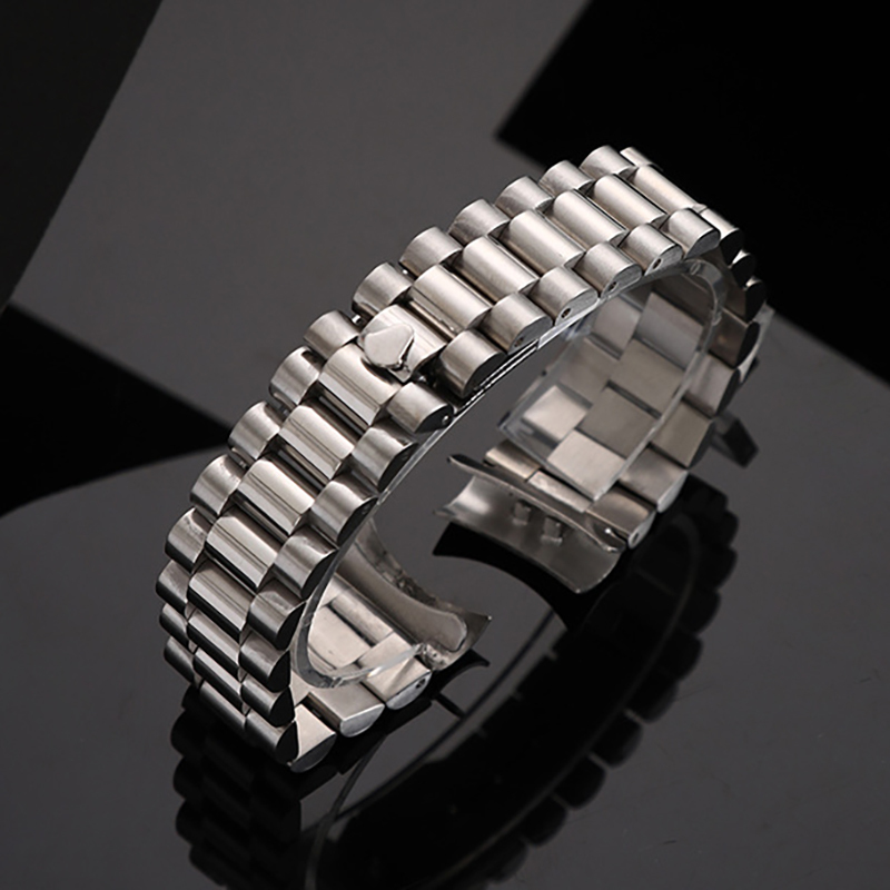 

17mm 20mm Stainless Steel Watch Band Replacement Bracelet Men Accessories for Rolex Oyster Perpetual Strap 220527