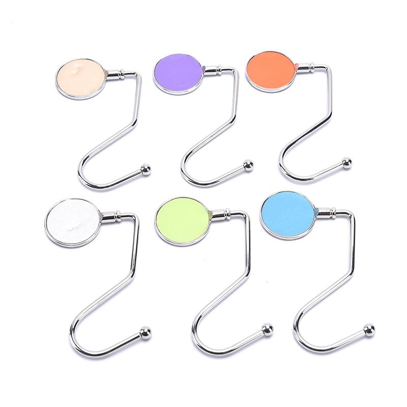 

Hooks & Rails Portable Metal Table Side Hanging Bag Hook Purse Handbag Hanger Foldable Desk Write NameHooks