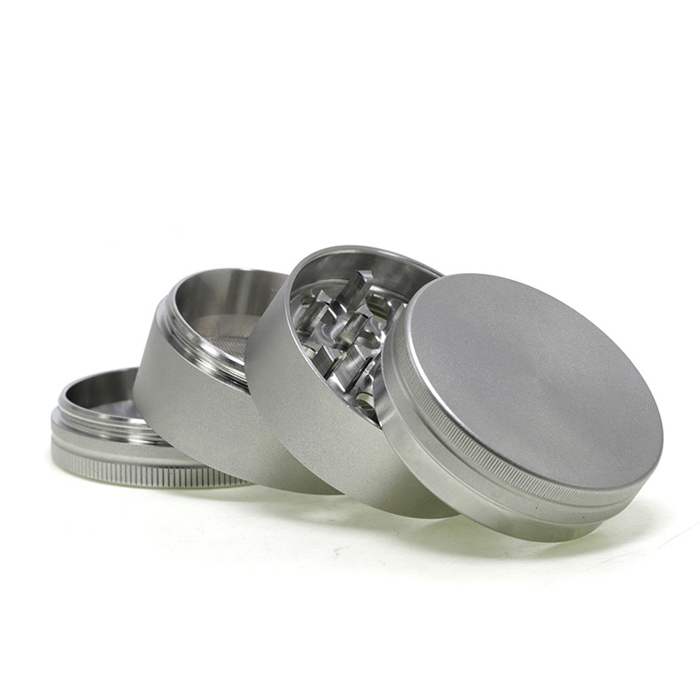 

Stainless steel grinders smoke grinder diameter 50mm 63mm 2 parts four layers flannelette bag herb crusher
