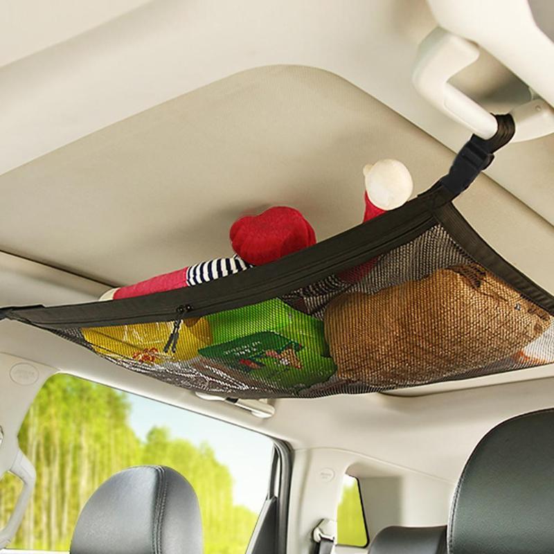 

Car Organizer Roof Storage Bag Double-layer Mesh Net General Purpose