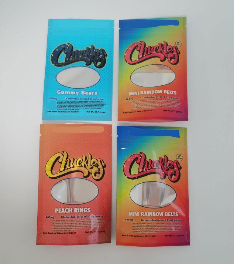 

chuckles Dank Gummies Bag Edibles Empty bags Packaging Worms 500MG Bears Cubes Gummy Peach rings Wholesale