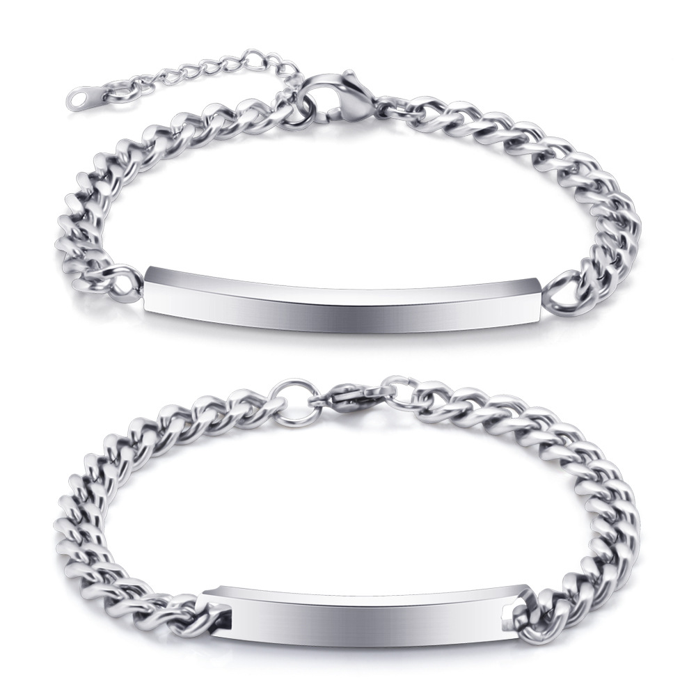 Bracelet Chain Bracelet Accessoires Bracelet Trend Hip Hop Style Couple de haute qualité La soirée cadeau est très beau logo unisexe