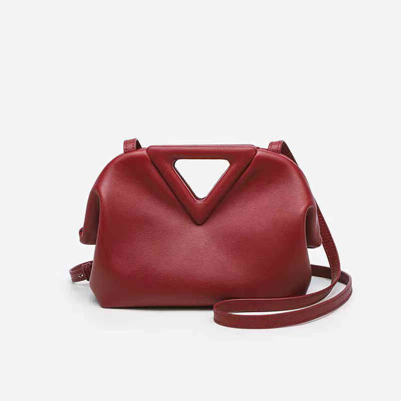 

Pleated Venetas Bottegav Cloud Bag Portable Mini One Shoulder Cross Candy Color Inverted Triangle Dumpling Women's Small Square, Apple green