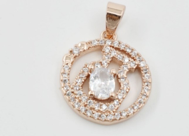 

15mm 1pcs crystal micro pave cz zircon cubic zirconia beads copper Pendant making silver gold black plated findings 24y2w