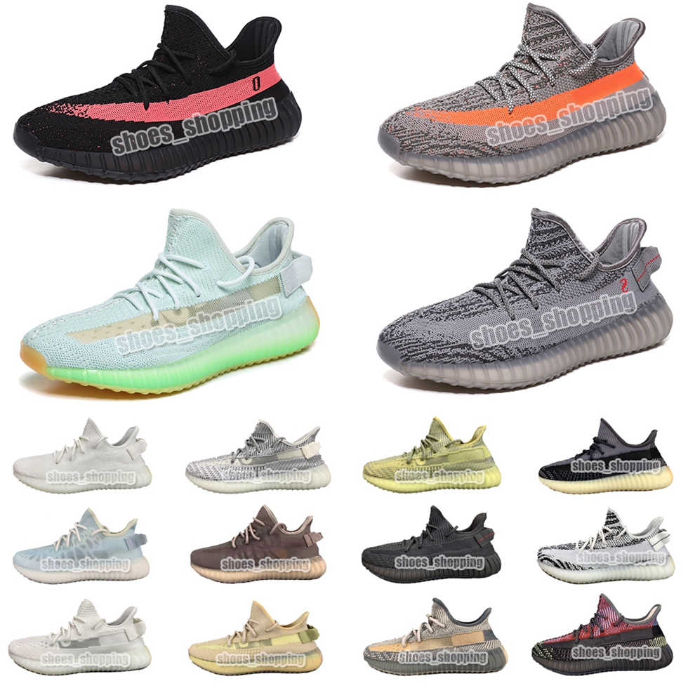 

man woman casual shoes cinder black static men women reflective sneakers zebra white yecheil luxury designer yeezys 350s yezzys running 35 yeezies trainers, 14