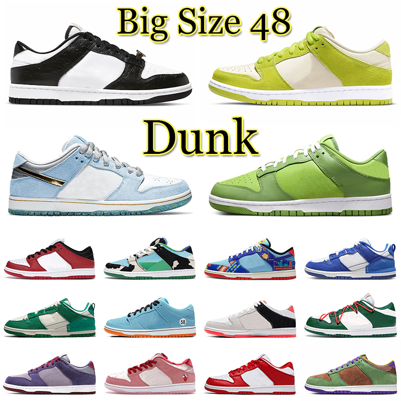

US 14 Low Casual Shoes Men Trainers Black White Designer Disrupt 2 Sneskers Sports Women Paisley Staple Panda Pigeon Green Apple UNC Grey Fog Syracuse Big Size 36-48, # 1 (2)
