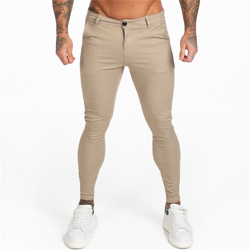 

GINGTTO AW Mens Chinos Slim Fit Khaki Chinos Trousers for Men Stretchy Pants Casual Ankle Tight Fit Street Fashion zm376 201203, Grey