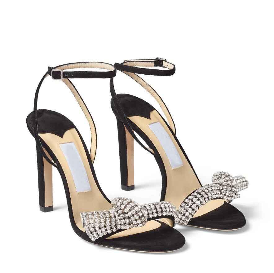

Summer Top Quality Women Sandal Shoes Party Wedding Dress Thyra Gladiator Sandalias Crystal Bow Strap Women's Pumps Lady High Heels EU35-43, 03