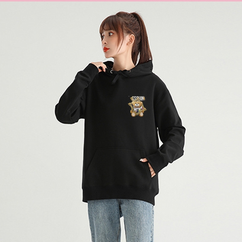 Autumn men&#039;s sweater sweatshirt bear hooded island sweater European and American fashion badge long sleeve hip-hop turtleneck X2-image-762941660