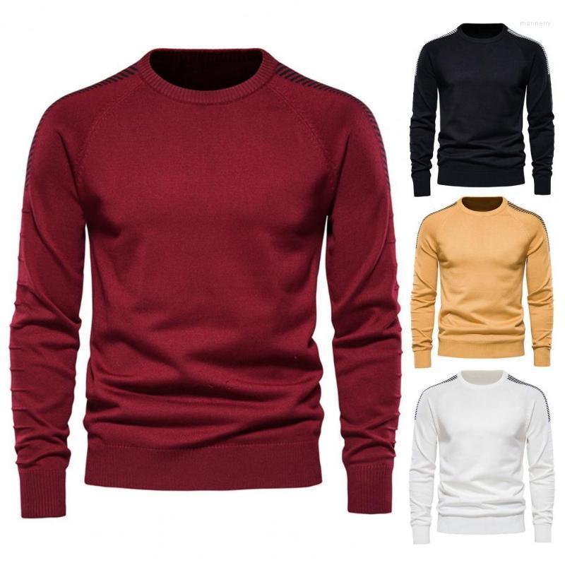 

Men's Sweaters Slim Wear-resistant O Neck Men Sweater For School Fall SchoolMen's Mari22, White