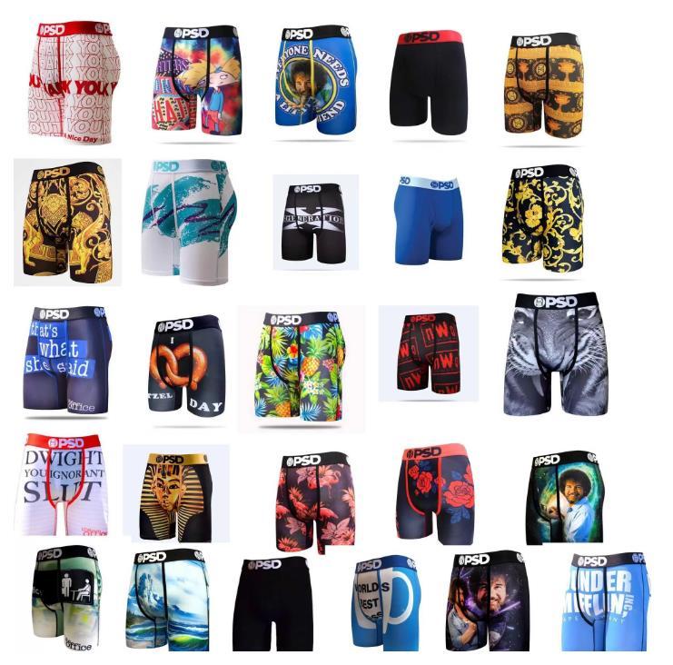 sumemr psd Designer men underpants underwear Shorts beach pants Quick Dry Man Boxer mens Breathable Underpant Soft Cotton sexy Tight Waist fashio