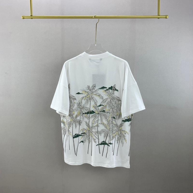 

22ss Summer USA Tee Mens High Quality Short Sleeve Tshirt Women Casual Clothes Cotton T Shirts, White