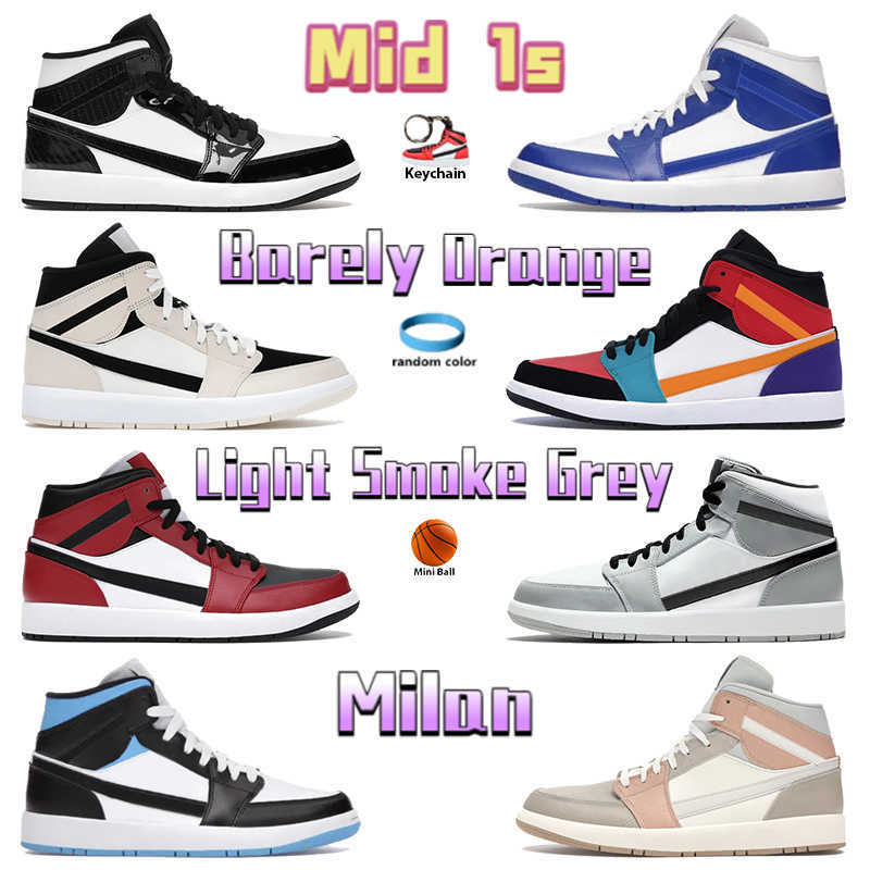 

Top Mid 1 Sneakers 1s Men Women Basketball Shoes Barely Rose Light Smoke Grey 2.0 Kentucky Blue Berry Pink Quartz Linen Mens Sports Trainers, 17. bred multi-color
