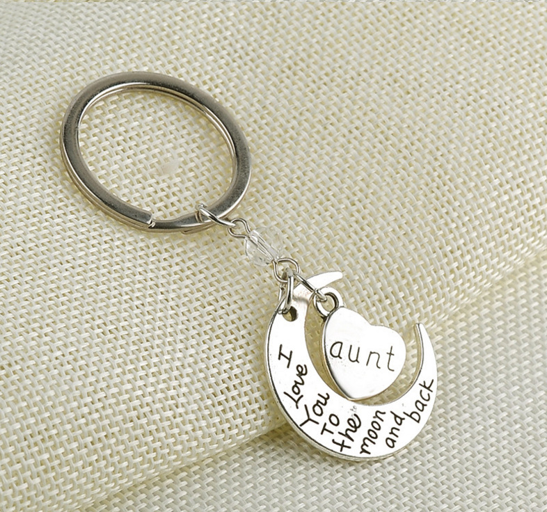 

I Love You Son Dad Mom Family Metal Letter Key Chain Rings for Men Women Car Keys Ring Pendant Friend Gift Wholesale