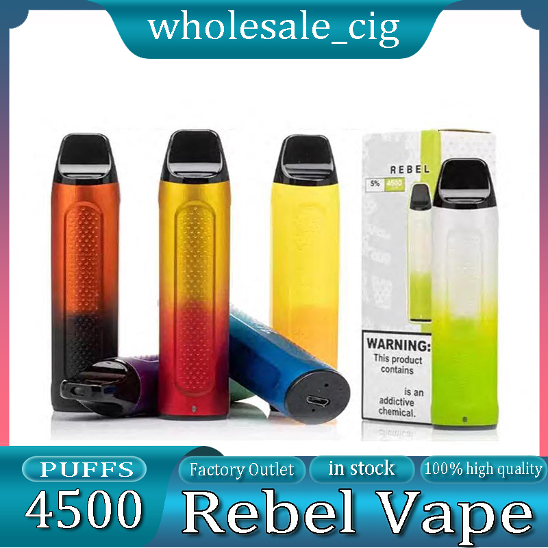 

rebel E cigarettes Built-in 850mah battery 10ml Prefilled Vape Cartridge Rechargeable Disposable vape pen