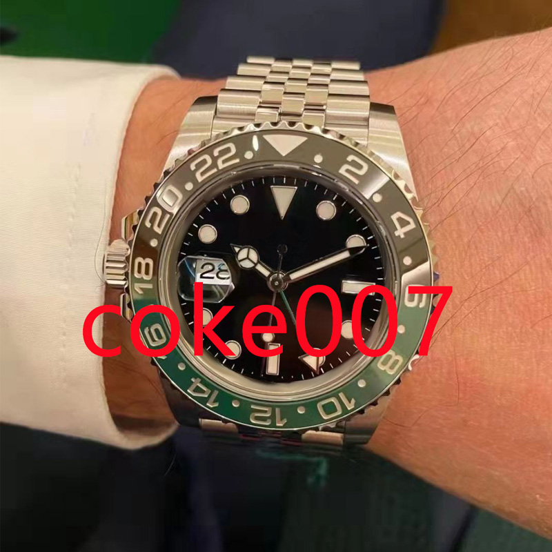 

top wartch II Steel Ceramic Black/Green Mens 40mm Watch G 116710 Mechanical (Automatic) men watches, Split