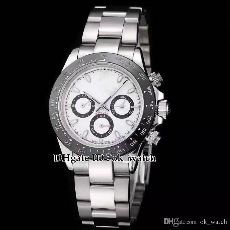

New Black Ceramic Bezel Black White Dial Automatic Mens Watch 116500LN 116500 High Quality sapphire Glass Watch 40mm Gents Best Watches CLX, R1