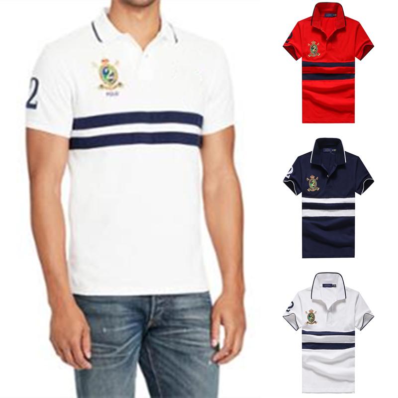 

Men's Polos Summer High-quality Men's Short-sleeved Embroidery Shirt Cotton Large ShirtMen's Men'sMen's, 2-9893