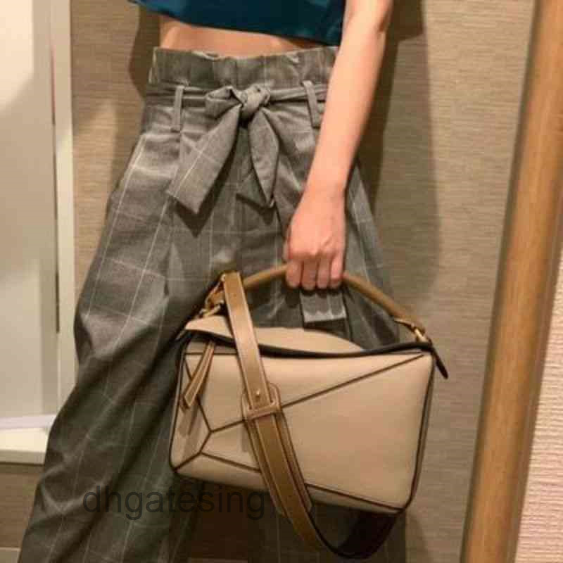 Sac à main de sac à main concepteur de femmes sacs épaule loews puzzles sac 2022 Lingge épisser géométrique mini messager en cuir portable grande