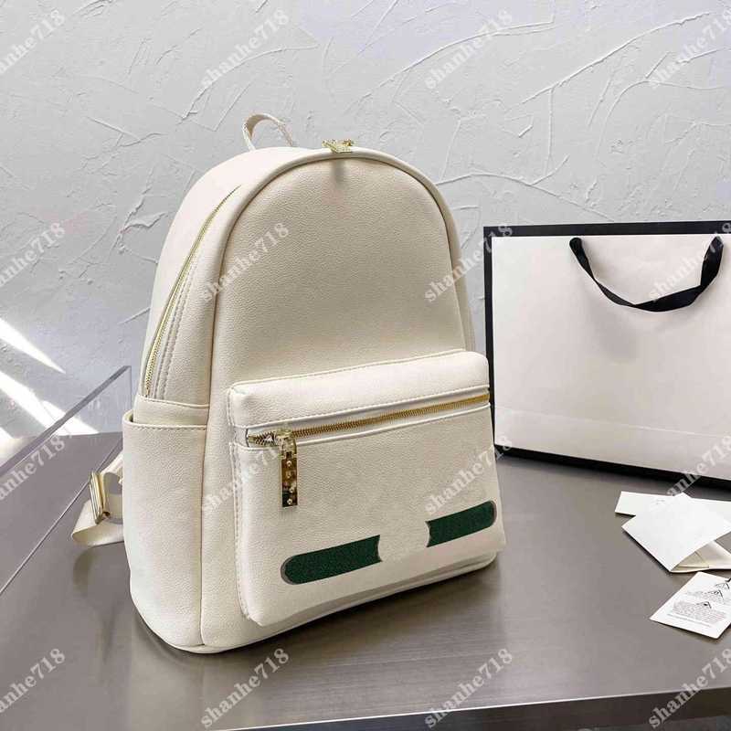 

Real Cowhide Black White Ophidia Backpacks Men Women Rucksacks Shoulder Crossbody Bags Designer Luxury Handbags Student Schoolbag Travel Bag, Bubble paper package