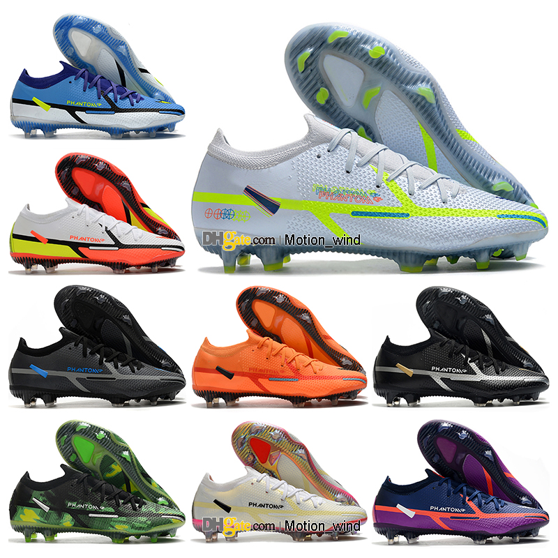 

GIFT BAG Mens Tops Quality Football Boots Phantom GT2 Elite FG Firm Ground Cleats Neymar ACC Phantom GT II 2 Soccer Shoes Outdoor Trainers Botas De Futbol, Color 2