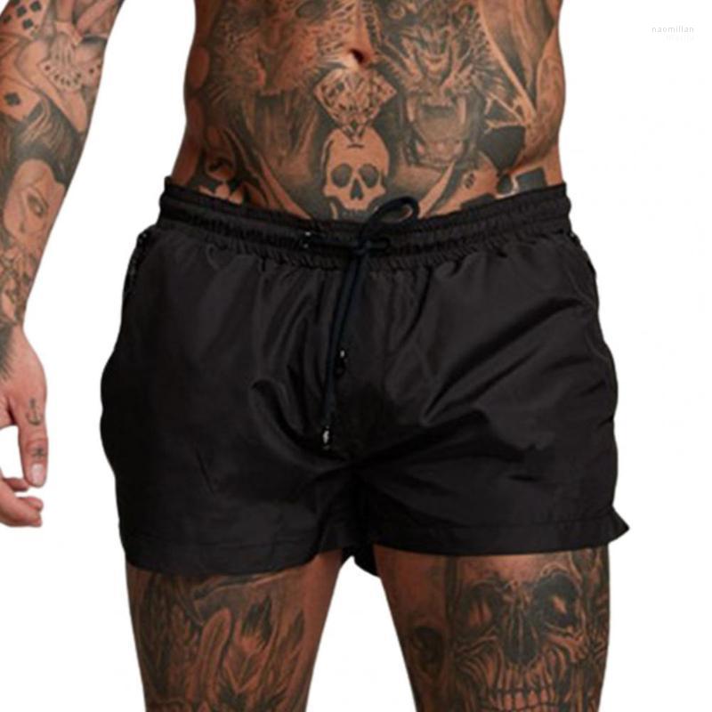 

Men's Shorts Casual Men With Zip Pockets Skin-friendly Comfortable Swimsuit Mens For Sport Summer Fashion Beach Wear Naom22, Black
