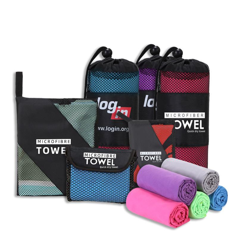 

Towel Quick Drying Sports Portable Water Absorbent Beach No Pilling Bath Soft Microfiber Toalla 75x150cm, Black