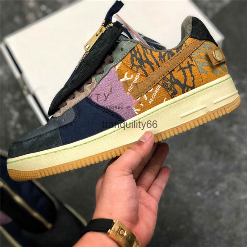 

1 Low Cactus Jack CN2405 900 with MULTI COLOR MUTED BRONZE FOSSIL women mens comfortable designer basketball shoes schoenen