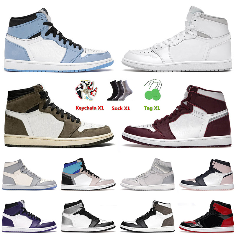 

2023 Top OG Jumpman 1 1s Mens Basketball Shoes University Blue Neutral Grey Bordeaux Bubble Gum Dark Mocha Obsidian Unc Men Women Train Jqap, C2 bordeaux 40-47