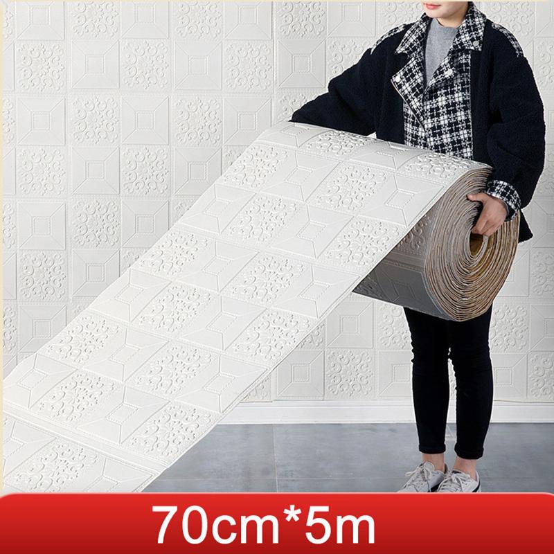 

Wall Stickers Self-adhesive 3D Panels Wallpaper Tile Modern Home Decor Decoration For Bedroom Living Room Kitchen TV Backdrop