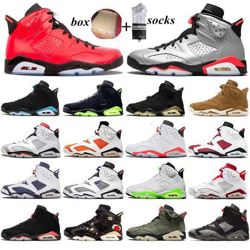 

Jumpman 6 6s Men Classic Basketball shoes UNC White Infrared Cactus Jack MAROON Mens trainers outdoor sports sneaker 40-47