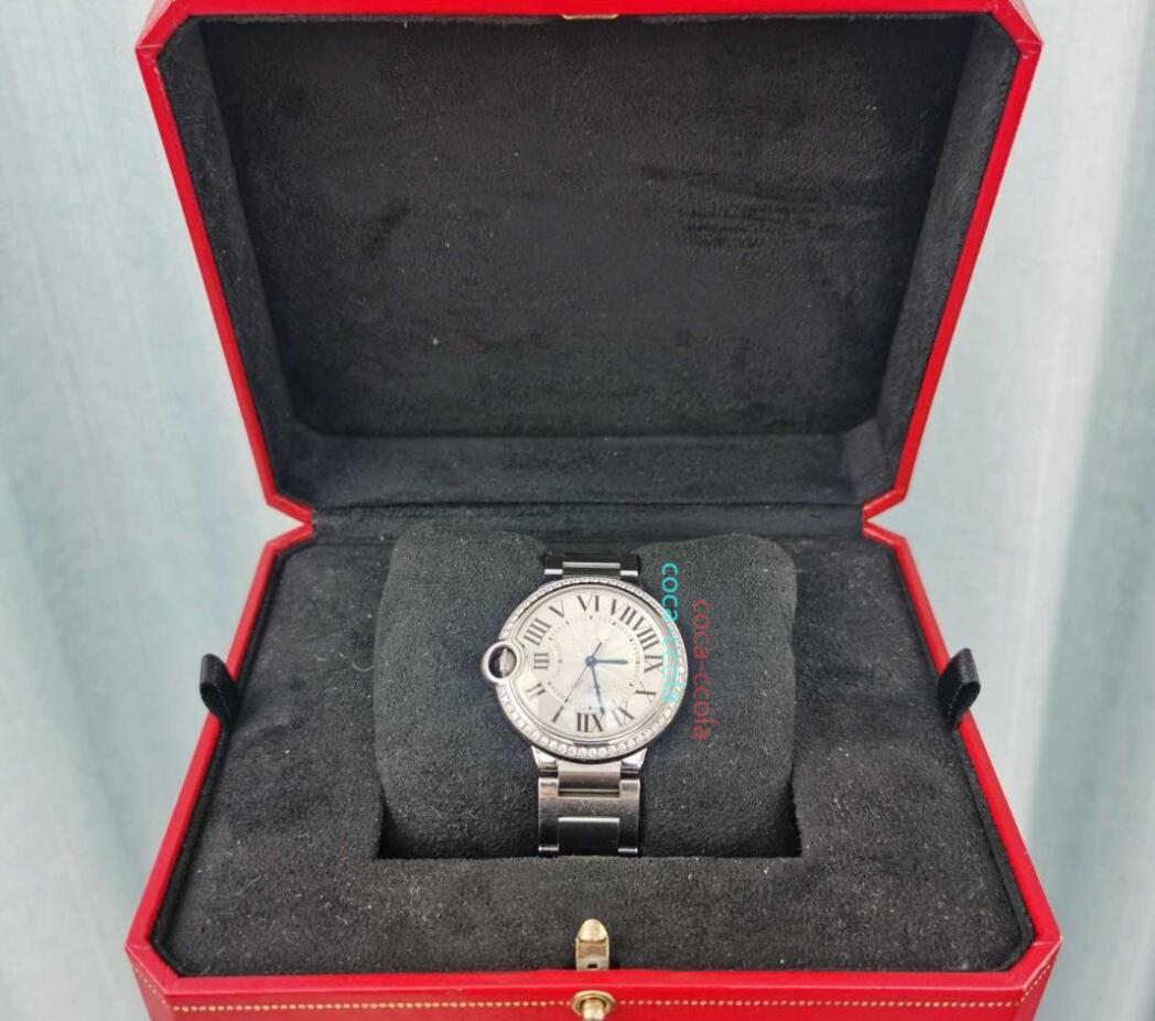 

Store recommendation waterproof watch fashion Diamond Bezel 42mm Automatic Movement Mens Watch Men's Blue balloon Bracelet Wristwatches no box, Black