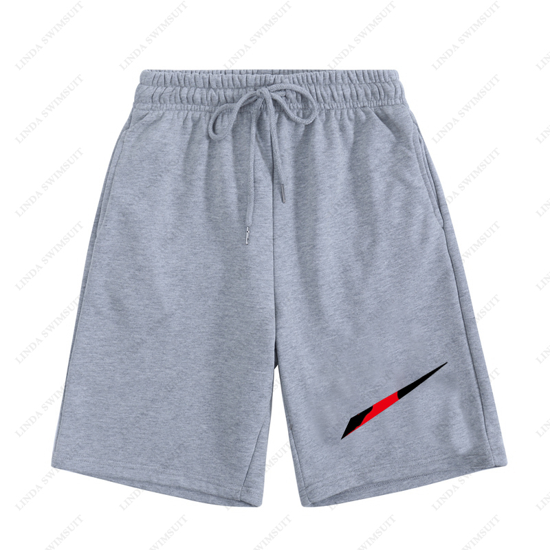 

Men shorts cotton fabric basketball short black and gray color logos label print casual sports trousers Loose Street Leisure Fashion style for summer joggings 002, Black+white