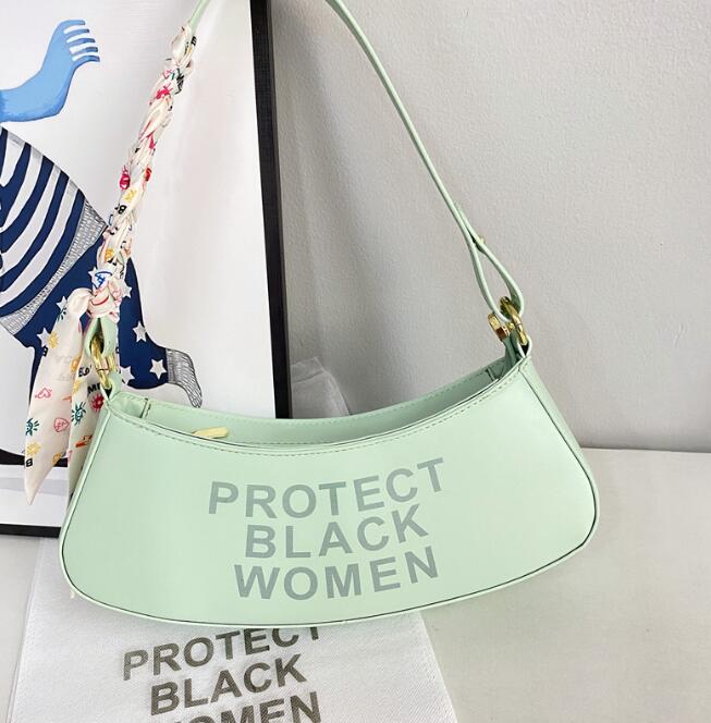 

Fall New Classic Women Selenodont Bag Printed Letters Pack Fashion Shoulder Bags Underarm Women Bag, As pic