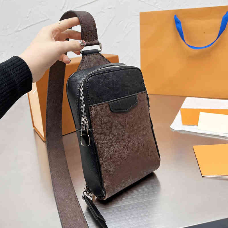 

Designer bag+Unisex Chest Bag Leather Sling Shoulder Bags Backpack Fashion Classic Pattern Crossbody Small Causal Daypack for Women Men Outdoors, Black plaid