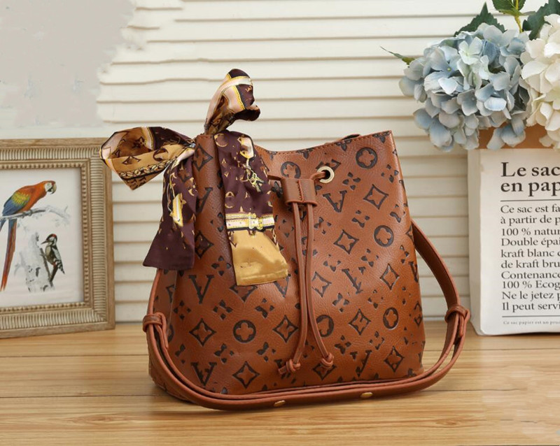 

Designer bag NEONOE Bucket Bags totes Women drawstring handbags Louise Viuton leather Shoulder Crossbody tote Monograms Embossing Purses lvs wallet ribbon pocket, Extra freight
