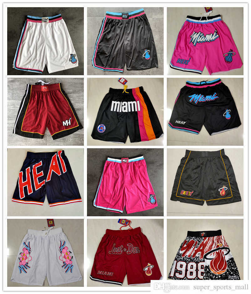 

Miami''Heat''men Retro Basketball Shorts pocket Size S-2XL, Color