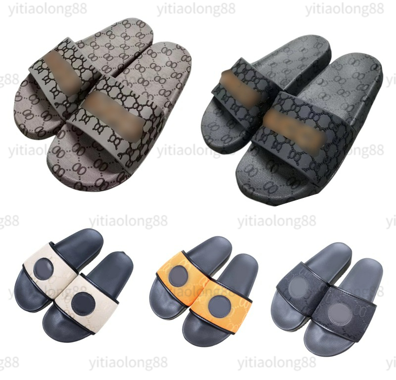 

'10-15 Days Delivery Designer Men's Women's Fashion Slippers Sandals Embossed Print Summer Flat Flip-Flops Beach Sandals Sizes 35-45