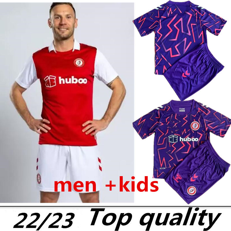 

22 23 Bristol City soccer jerseys 2022 2023 Home Red Away Blue The Robins PATERSON WELLS WEIMANN camisetas de futbol football shirts Uniform Men kids kit, Adult kit