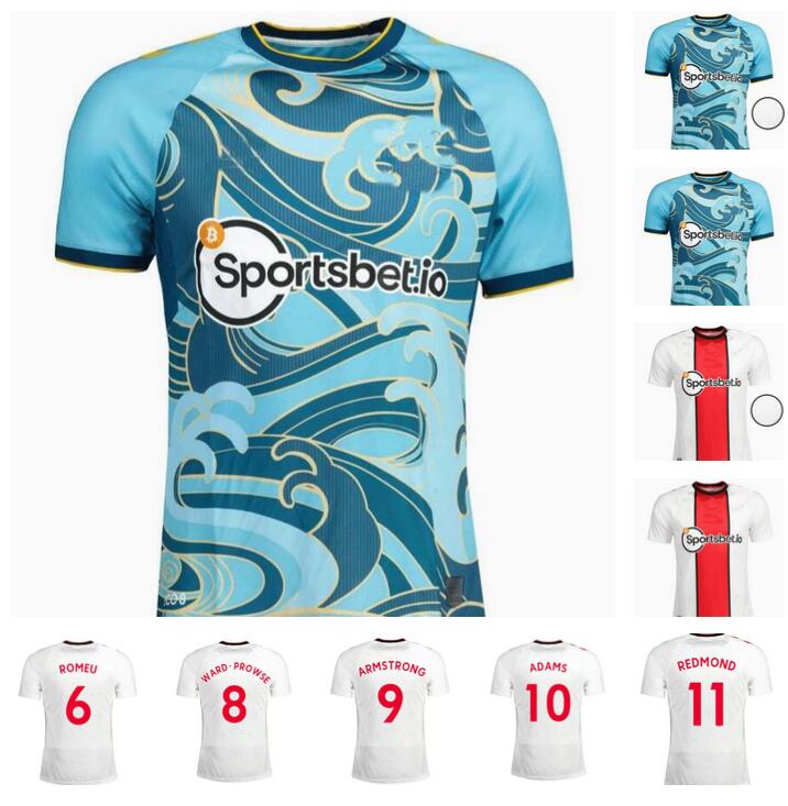 

22 23 ADAMS Southampton Soccer Jerseys REDMOND home AWAY 2022 2023 WARD-PROWSE ELYOUNOUSSI ARMSTRONG ROMEU Football shirt adult men size -xxl TOP THAILAND
