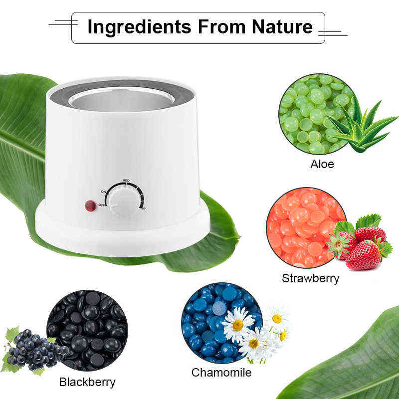

NXY Epilator Wax Melts Machine Set ing Kit Hair Removal Pot Melter with Beans Heating Paraffin Depilatory 0418