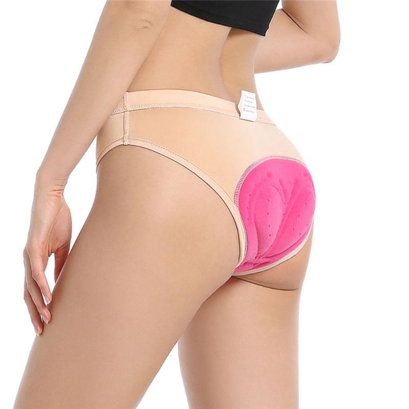 

Racing Jackets Cycling Underwear Sports Shorts MTB Road Bike Shockproof Triangle Bicycle Underpants Women' 3D Padded Short PantsRacing, Beige