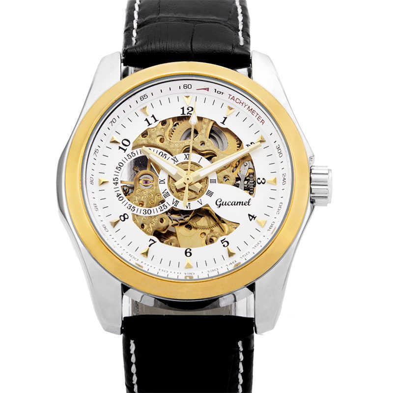 

Mens Automatic Mechanical Watch Fashion Business High Quality Skeleton Watch Reloj Hombre