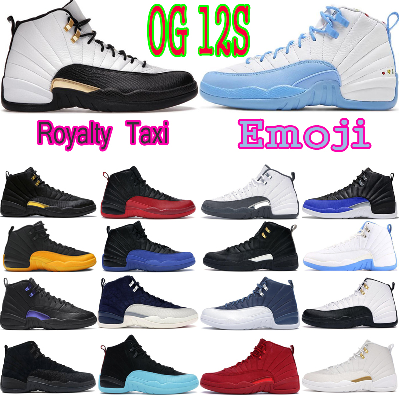

12 12s retro jorden basketball shoes jorda Black Taxi Royalty Twist Utility Reverse Flu Game Winter Hyper Royal sport sneaker trainer, #27 dark grey