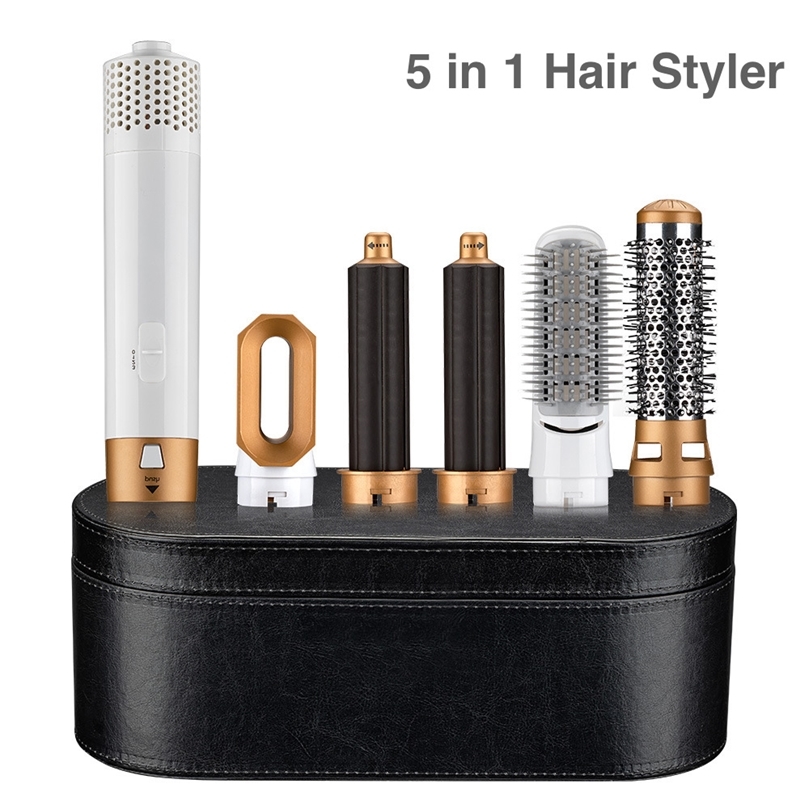 

Hair Dryer Curler 5 in 1 Electric Curling Iron s Rollers With And Straightening Brush 220624