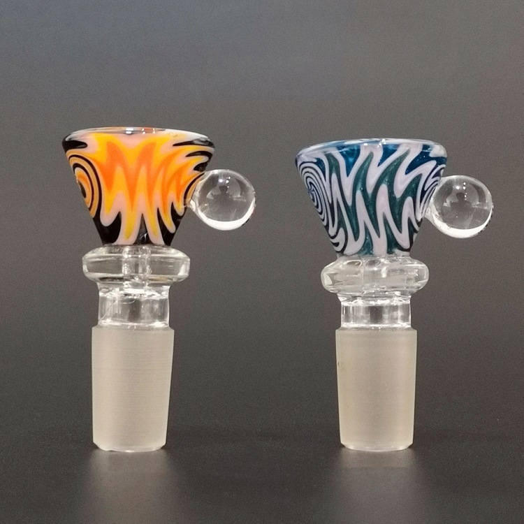 

Somking Accessories Thick Glass Bowl For Hookah 14mm Male Joint Colour Funnel Bowls Smoking Piece Tool For Tobacco Bong Oil Dab Rig Burning Water Pipe
