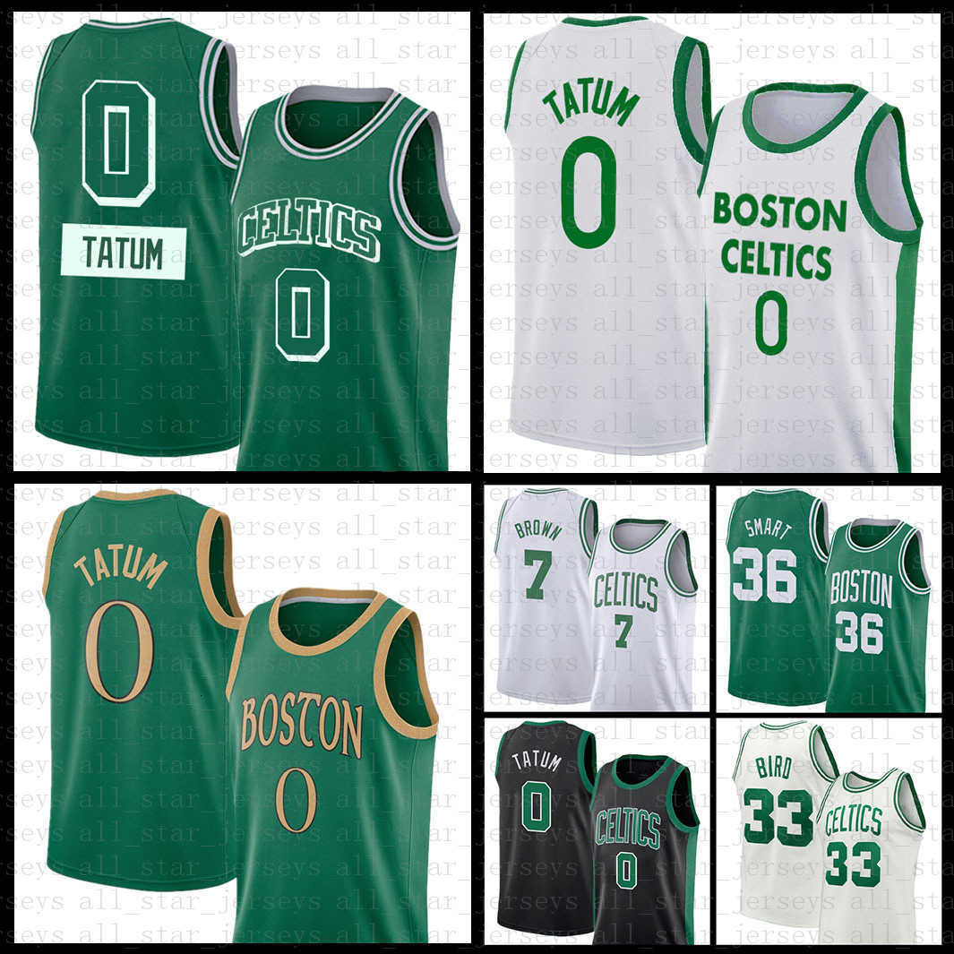 

Jayson 0 Tatum Basketball Jerseys Bostons Celtices Larry 33 Bird Mens Jaylen 7 Brown Marcus 36 Smart Fashion, Jersey