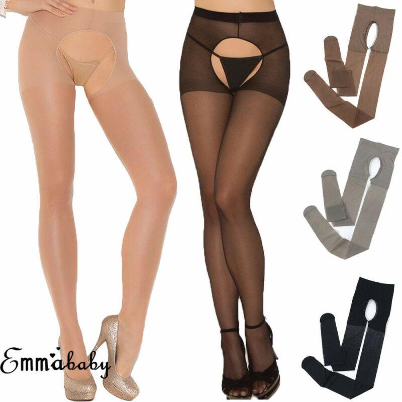 

Socks & Hosiery Women Sexy Warm Lined Thermal Stretchy Slim Skinny Pantyhose Transparent See-through Nylon Thin Solid TighSocks, Black